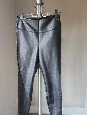 White House Black Market Black Faux Leather Leggings